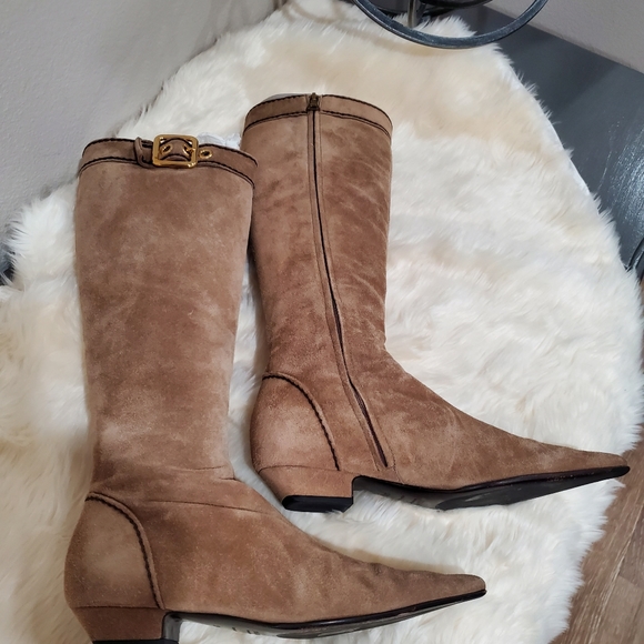 Prada 36.5 Calzature Donna color Desert Suede (Now Vintage) But Current Trend - Picture 16 of 16